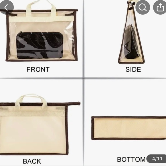 5 Transparent Dustproof Storage Bags - Picture 3 of 4